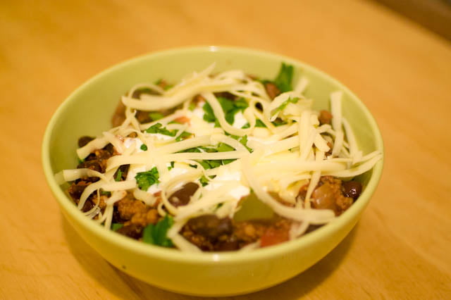 miseczka z chili con carne