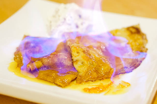 Płonące naleśniki Suzette