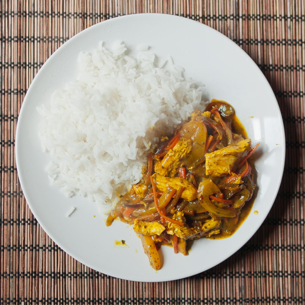 Kurczak z ryżem basmati