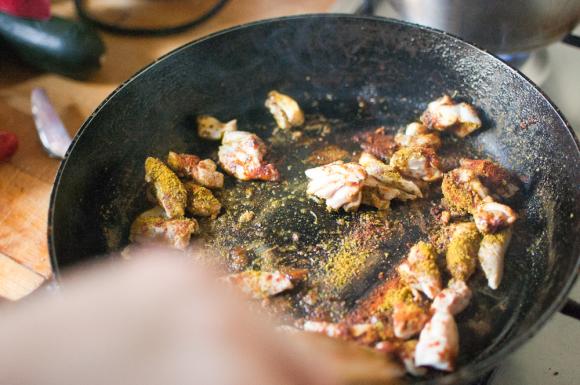 kurczak z przyprawą shoarma