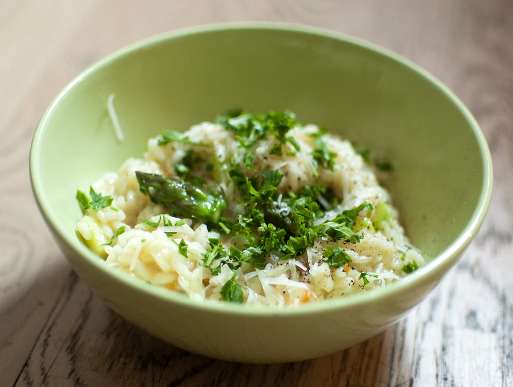 risotto ze szparagami