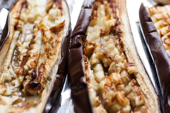 upieczone bakłażany upieczone bakłażany
