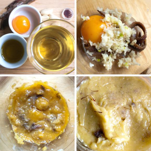 przygotowanie sosu aioli
