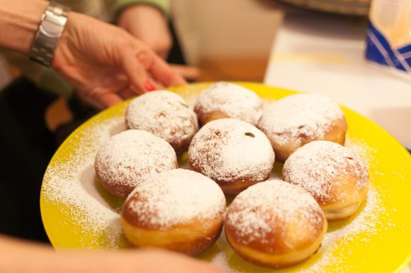 gotowe pączki zrobione przez uczestniczki warsztatów