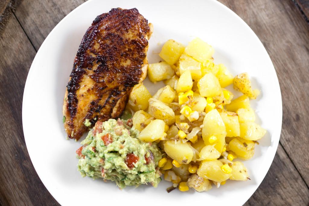 Pierś kurczaka z kuminem i ziemniakami Yucatan