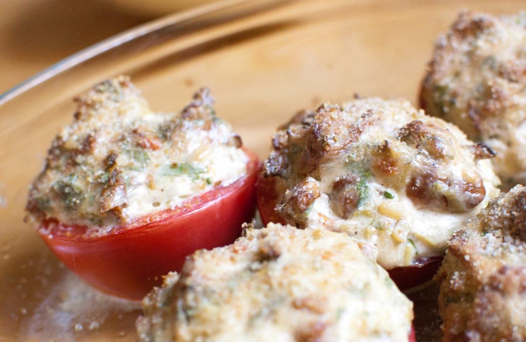 pomidory nadziewane kurkami