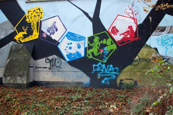 Mural w Cieszynie