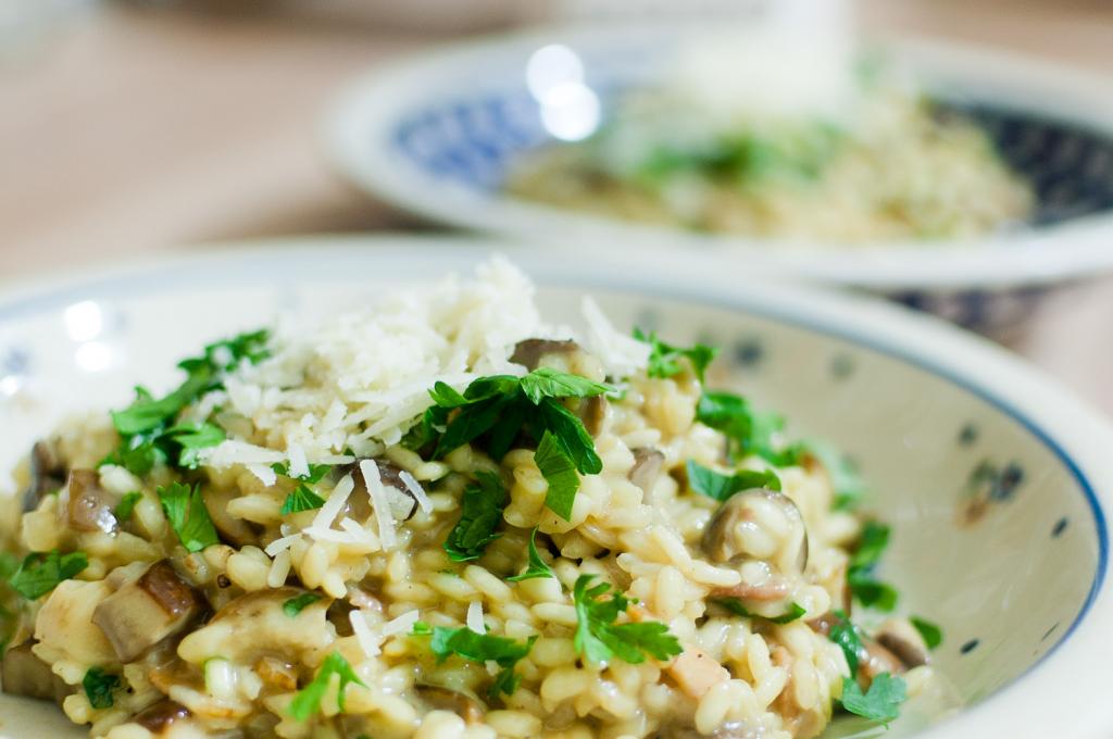 Risotto z grzybami leśnymi