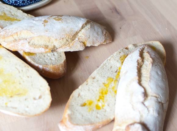 ciabatta do kanapki z krewetkami