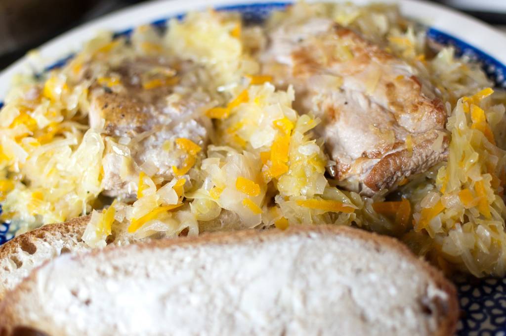 żeberka w kapuście